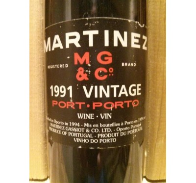 Porto Martinez 1991 Vintage 0.75L